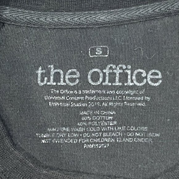 The Office Dunder Mifflin Inc Paper Company Black Crewneck Sweater Size Small - Picture 4 of 14